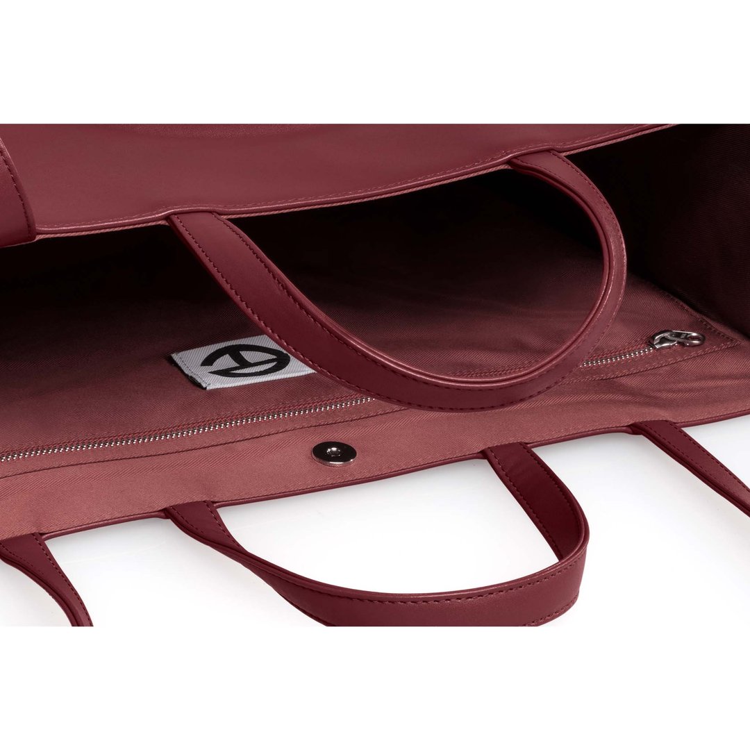Large Oxblood Shopping Bag