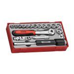 Teng Tools �C 19 Piece 3/8��� Drive Socket Set �C TEN-O-TT3819