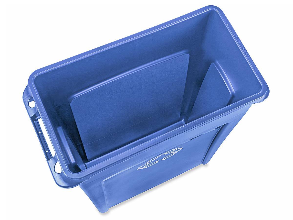 Rubbermaid Slim Jim 23-Gallon Recycling Container, Blue