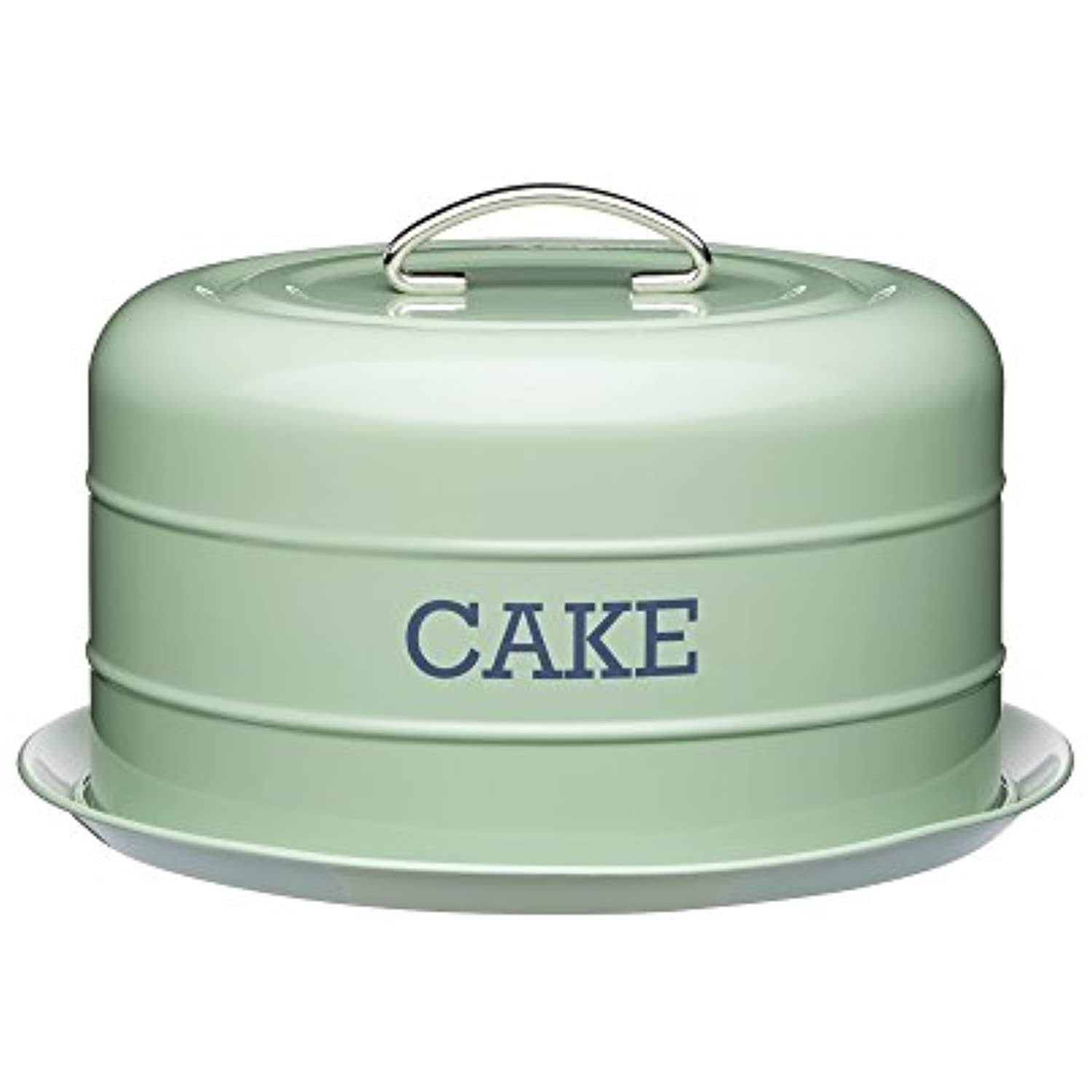 KitchenCraft Living Nostalgia Airtight Cake Storage Tin/Cake Dome, 28.5 x 18 cm
