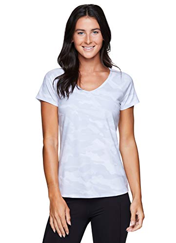 RBX Active Women's Athletic Fashion Running Yoga Peached Ultra Soft Short Sleeve T-Shirt