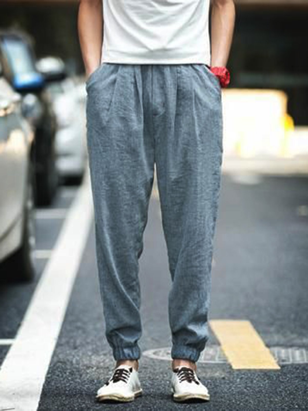 Women Plain Casual Pants