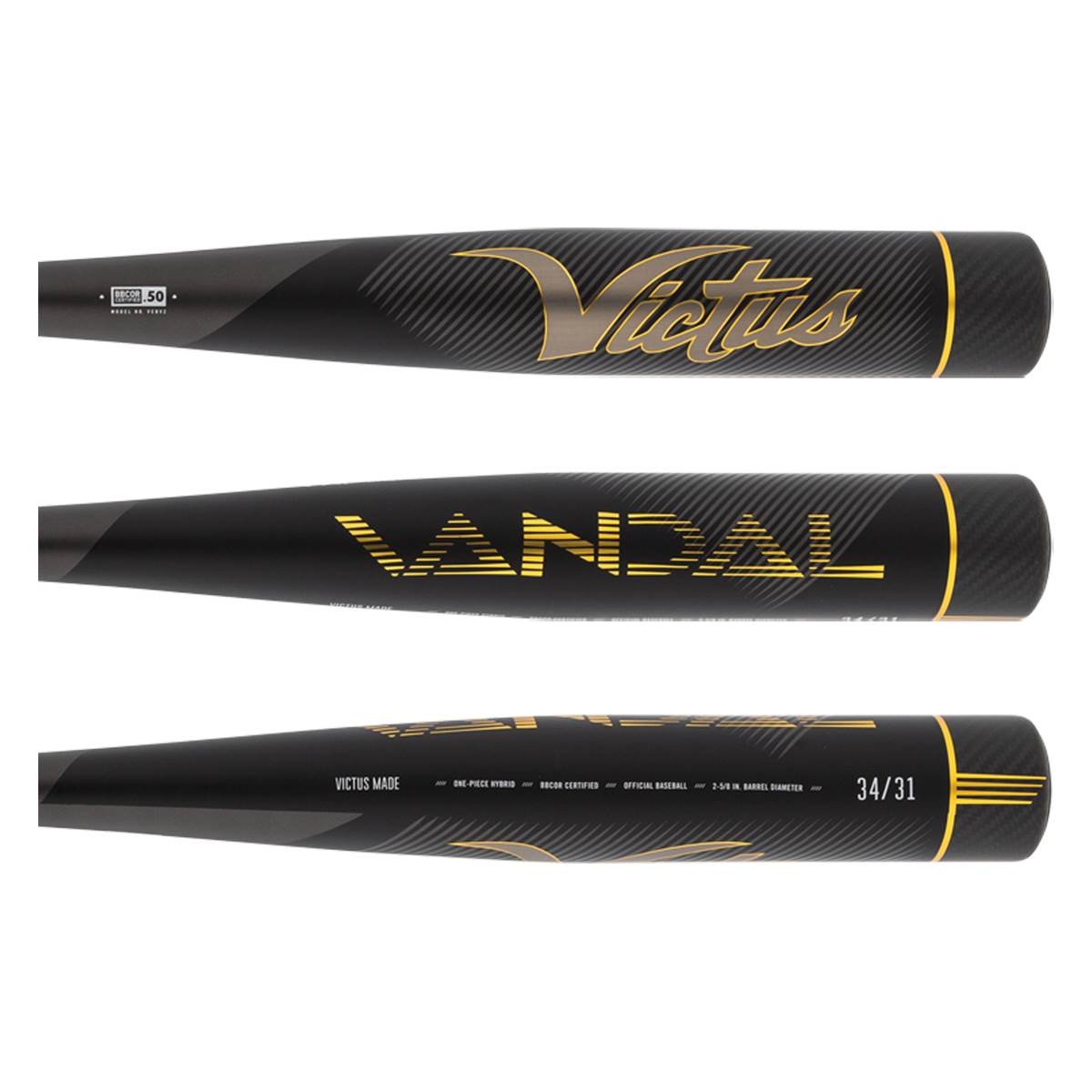 Victus Vandal Gold BBCOR Baseball Bat: VCBV2