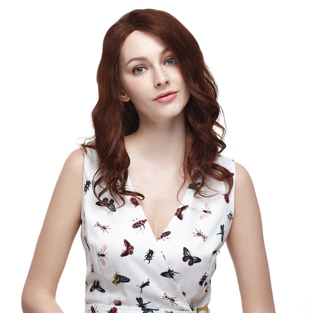 18 #33 Rich Copper Red Indian Remy Body Wavy Full Lace Wig