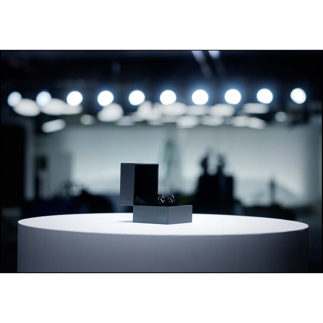 Small Logo Hoop Earring - Silver