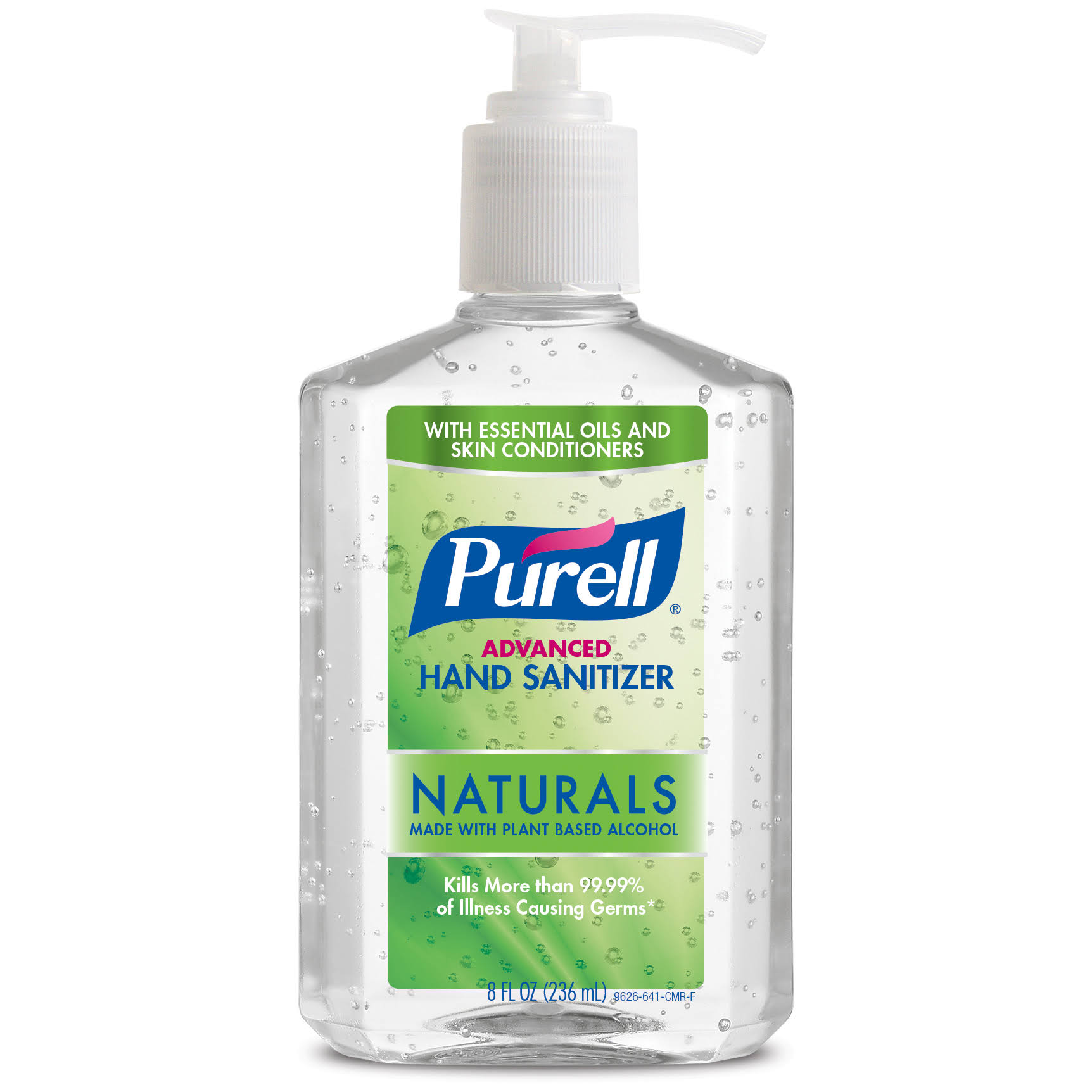 Purell 9626-12-cmr Purell Hand Sanitizer Naturals 8oz Pump