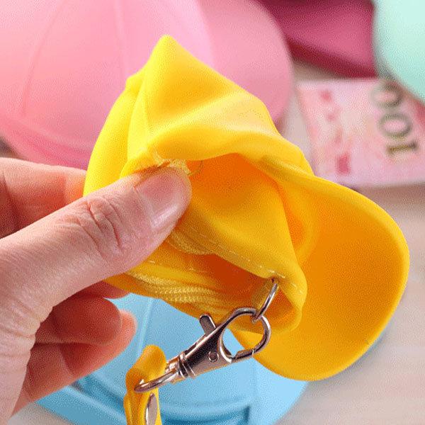 Creative Cute Silicone Wallet Candy Color Key Bag Baseball Cap Hat Mini Coin Bag Organizer
