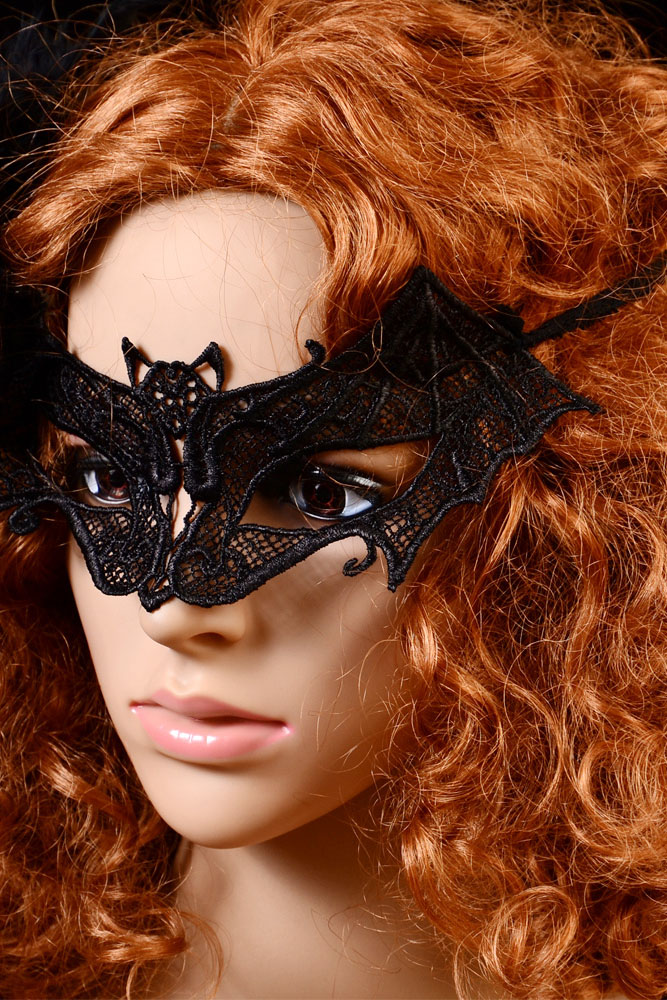 Lace Queen Party Carnival Bat Mask