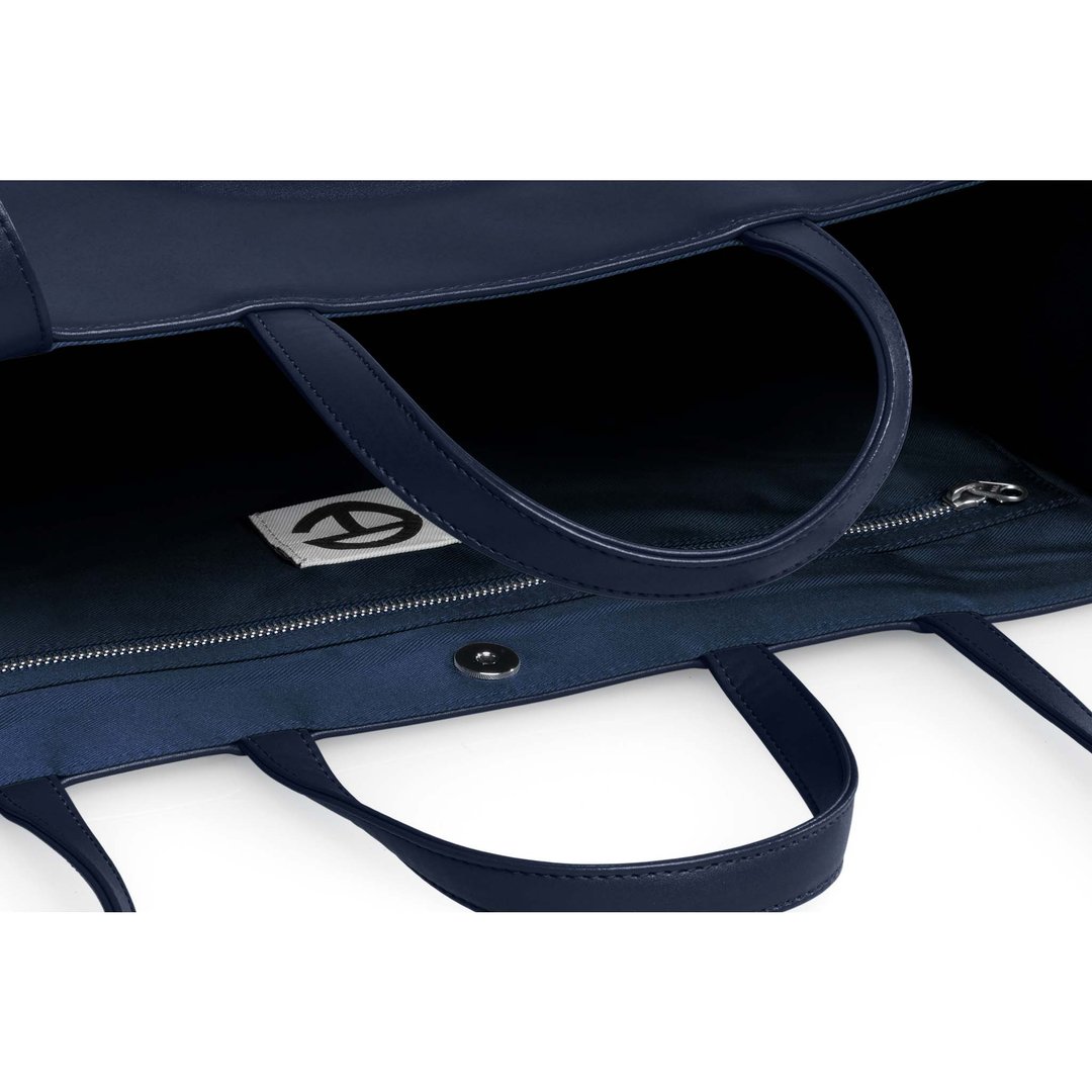 Large Navy Shopping Bag