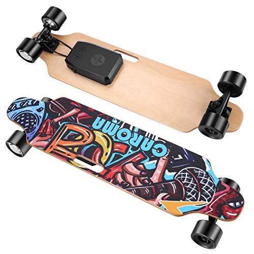 37��� Electric Skateboard with Remote Control, Electric Longboard
