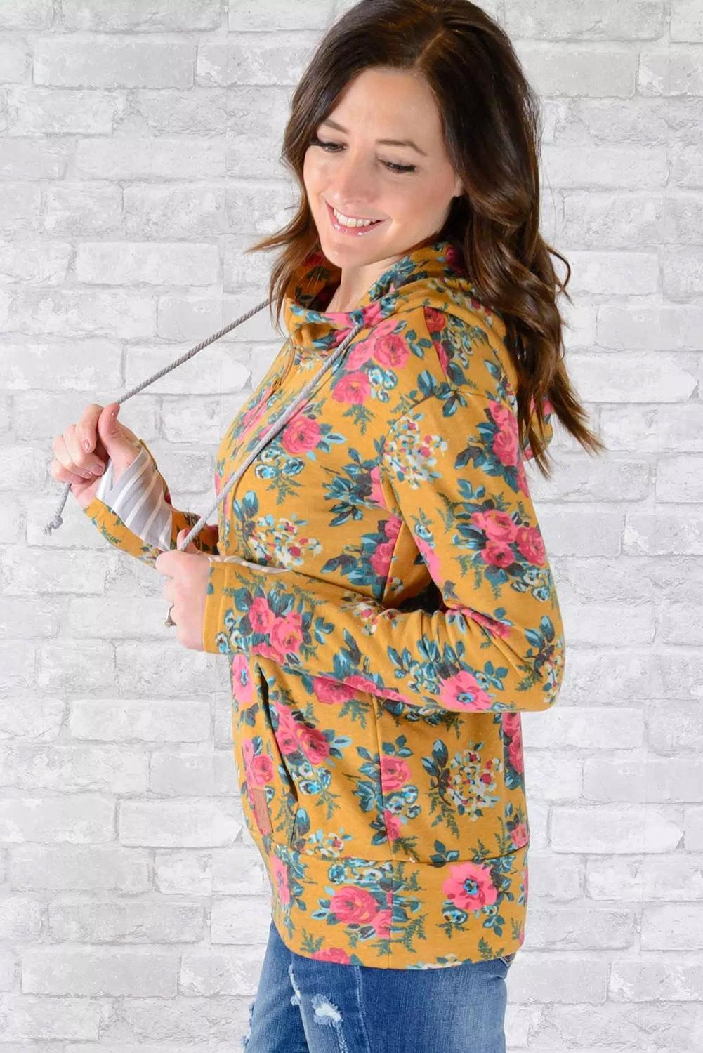 Yellow Half Zip Hoodie