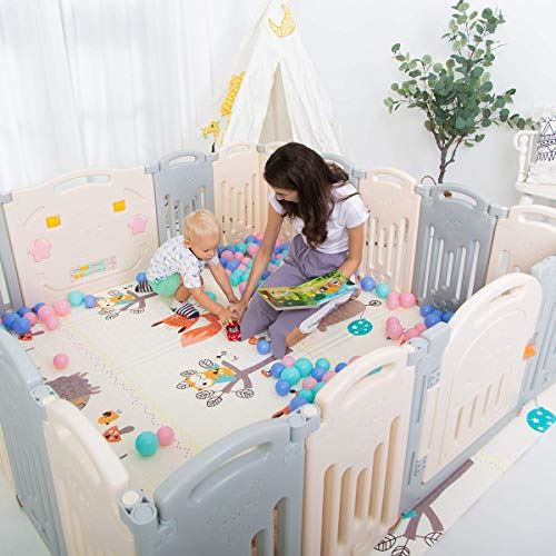 Foldable Baby Playpen Safety Play Yard for Toddler
