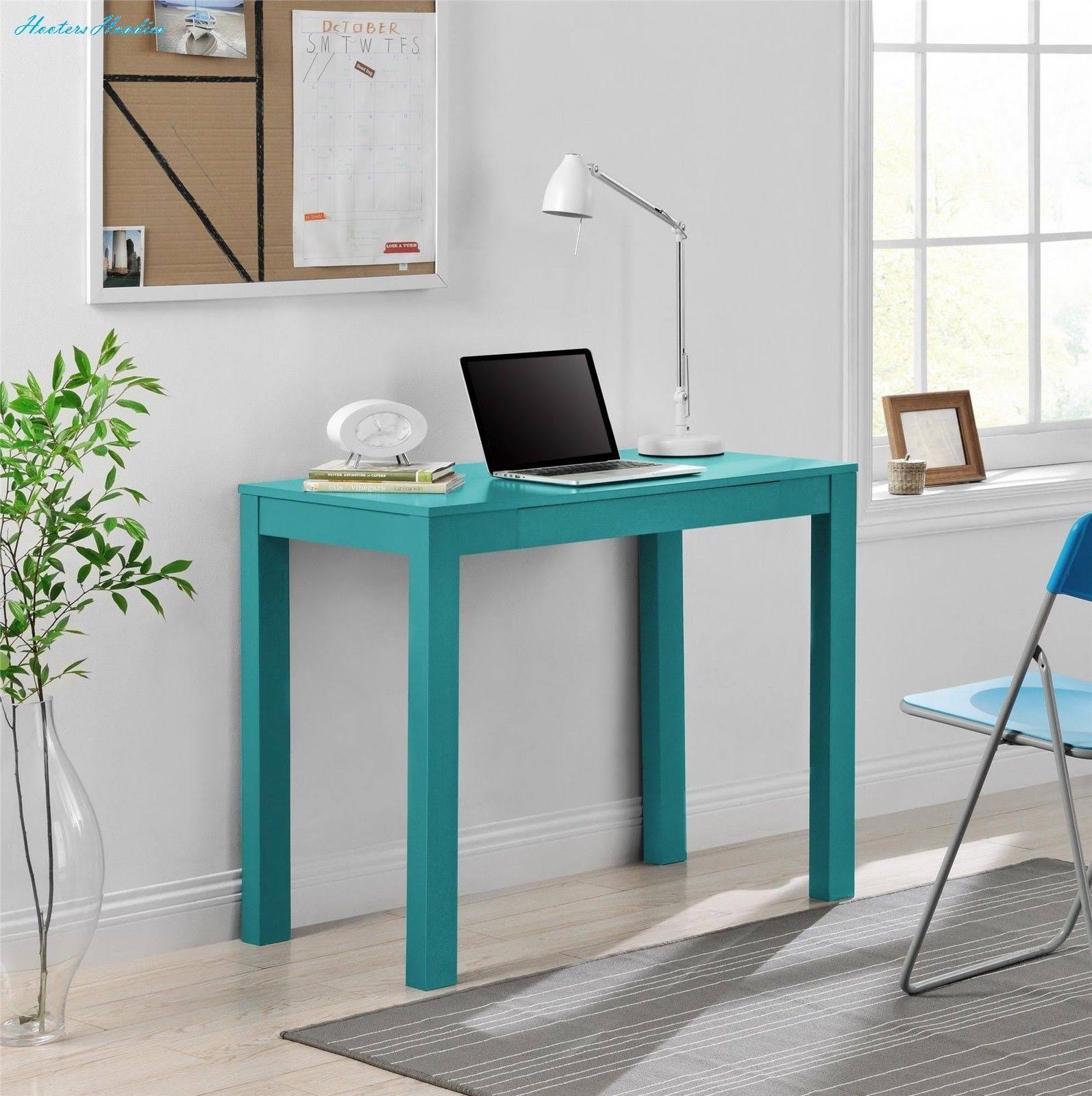 Ameriwood Home Delilah Parsons Desk with Drawer, Teal