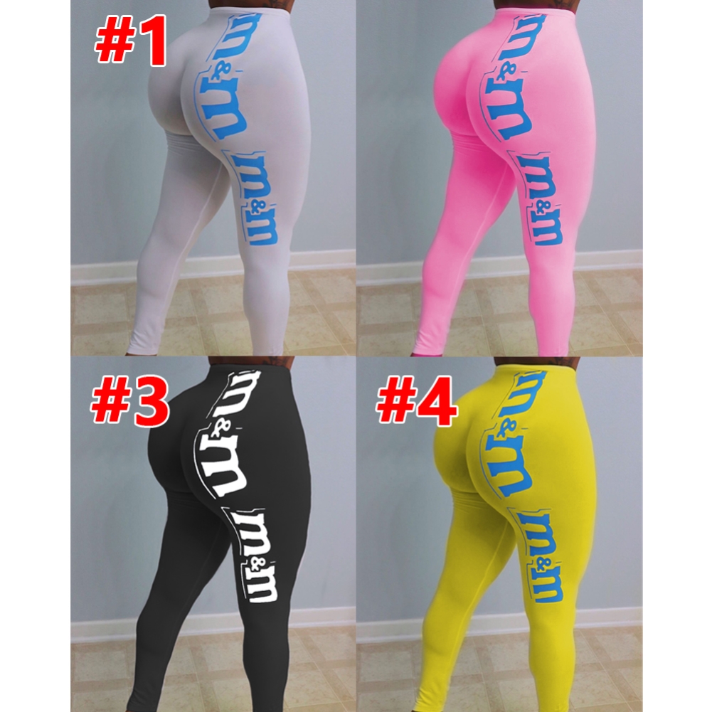 Sports Print Fitness High Waist Leggings