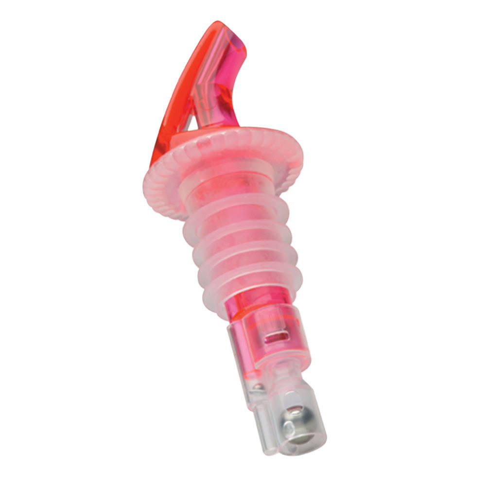 Precision Pours 114 WR 1.25 oz. Watermelon Red Measured Liquor Pourer - 12/Pack