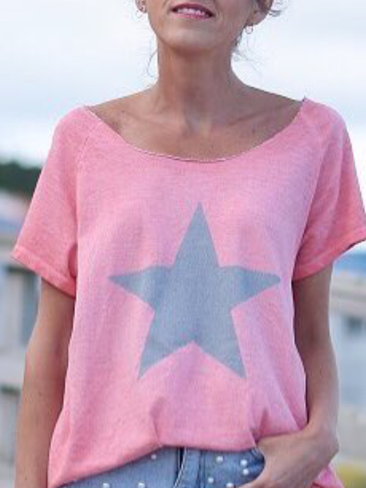 Floral-Print Geometric Shirts & Tops