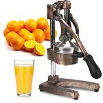 Manual Citrus Press and Orange Squeezer �?Metal Lemon Squeezer