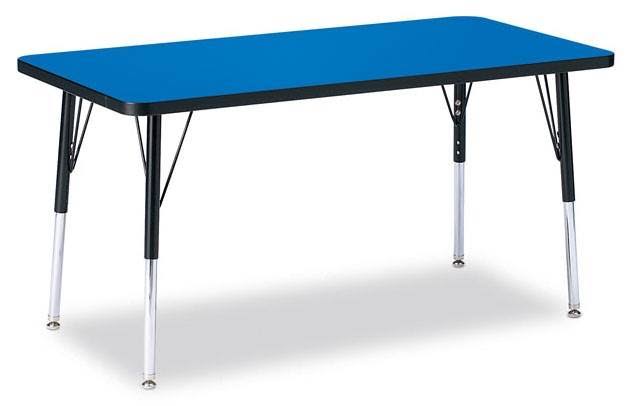 Berries Rectangle Activity Table Adult 30x60x22 Maple