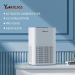 HEPA Filter Desktop Air Purifier For Home Low Noise UV Air Purifiers 360�� Round Filter