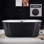 B1813 MB-Drain &O Bathtub, Black/Matte Black