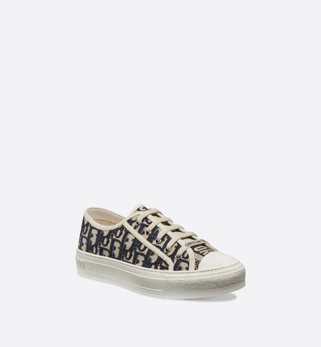 Walk'n'Dior Sneaker Blue Dior Oblique Embroidered Canvas
