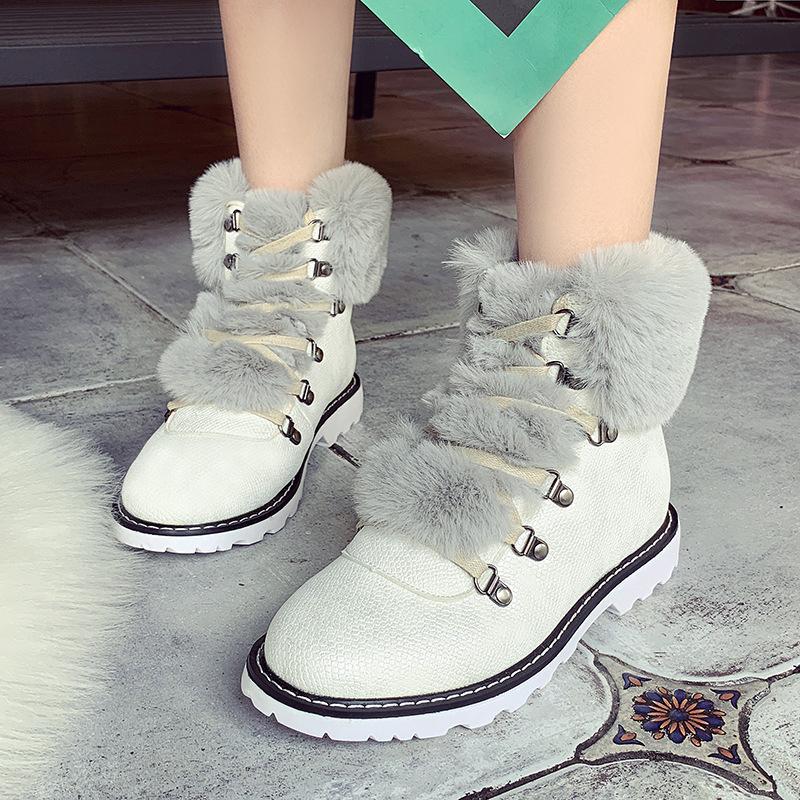 Women Fashion Fur Warm Boots Casual Shoes
