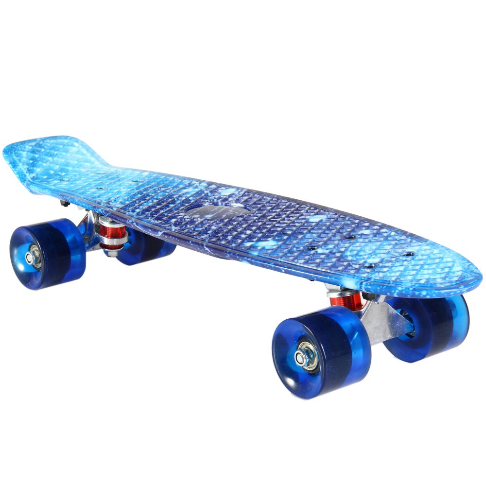 Trendy 100kg Load Long Board Retro Skateboard Starry Sky Pattern Durable Light Environmental For Outdoor Sport Skateboard