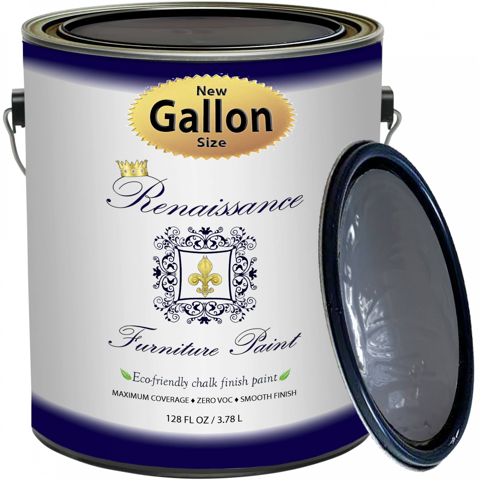 Retique It Chalk Furniture Paint by Renaissance DIY, Gallon, 06 Greystone, 128 Ounces