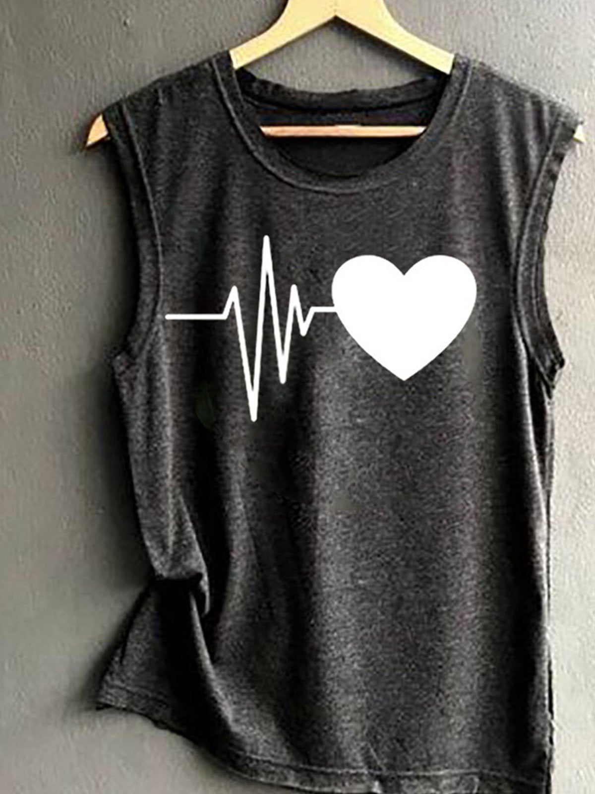 Casual Printed Sleeveless Shirts & Tops