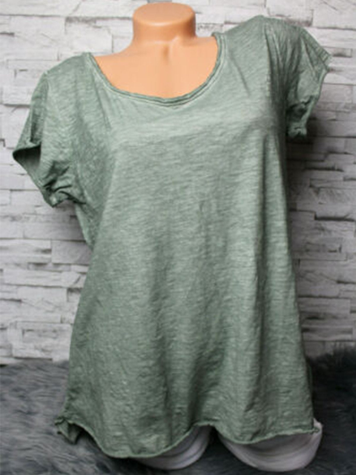 Casual Solid Shirts & Tops