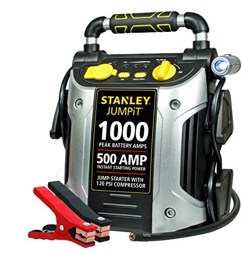 Portable Power Station Jump Starter: 1000 Peak/500 Instant Amps, 120 PSI Air Compressor