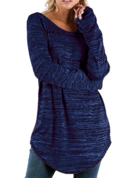 Round Neck Long Sleeve Top