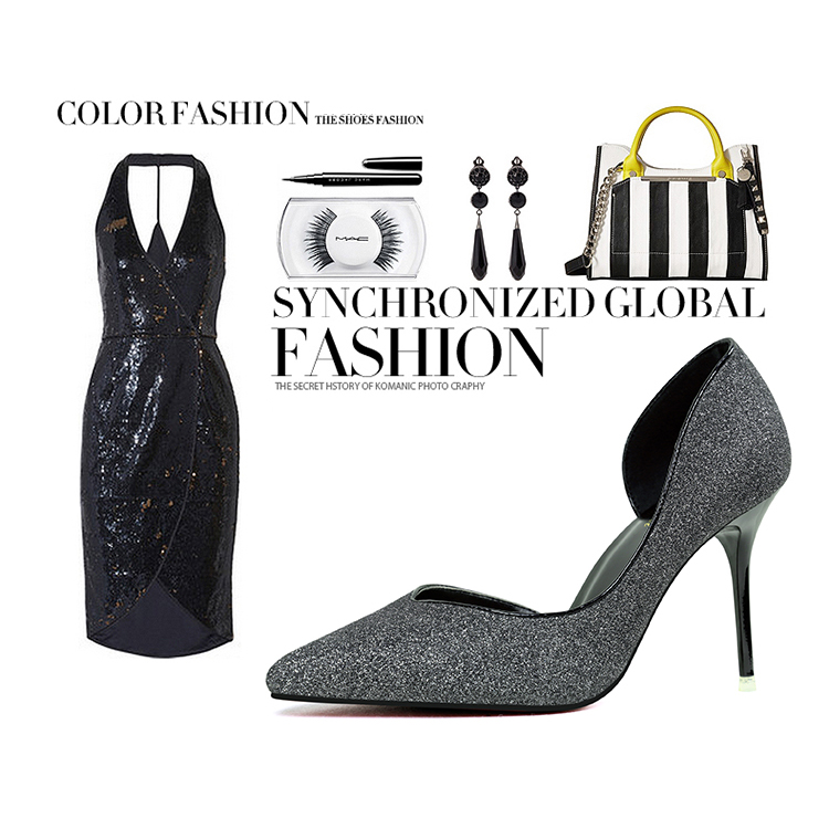 9CM Hollow Sidecut High Stiletto Heel Dress Wedding Party Sandals