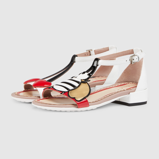 Children's patent leather sandal