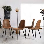 Dining Chairs Set of 4 Modern Style Mid Century Chair for Kitchen Dining Room