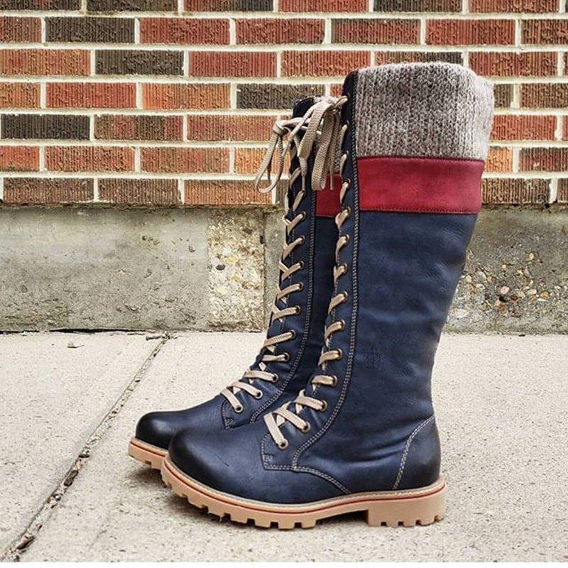 Women's casual lace-up boots