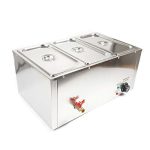 Buffet Server Electric Food Warmer 3 Pan Stainless Steel Buffet Warmer Buffet