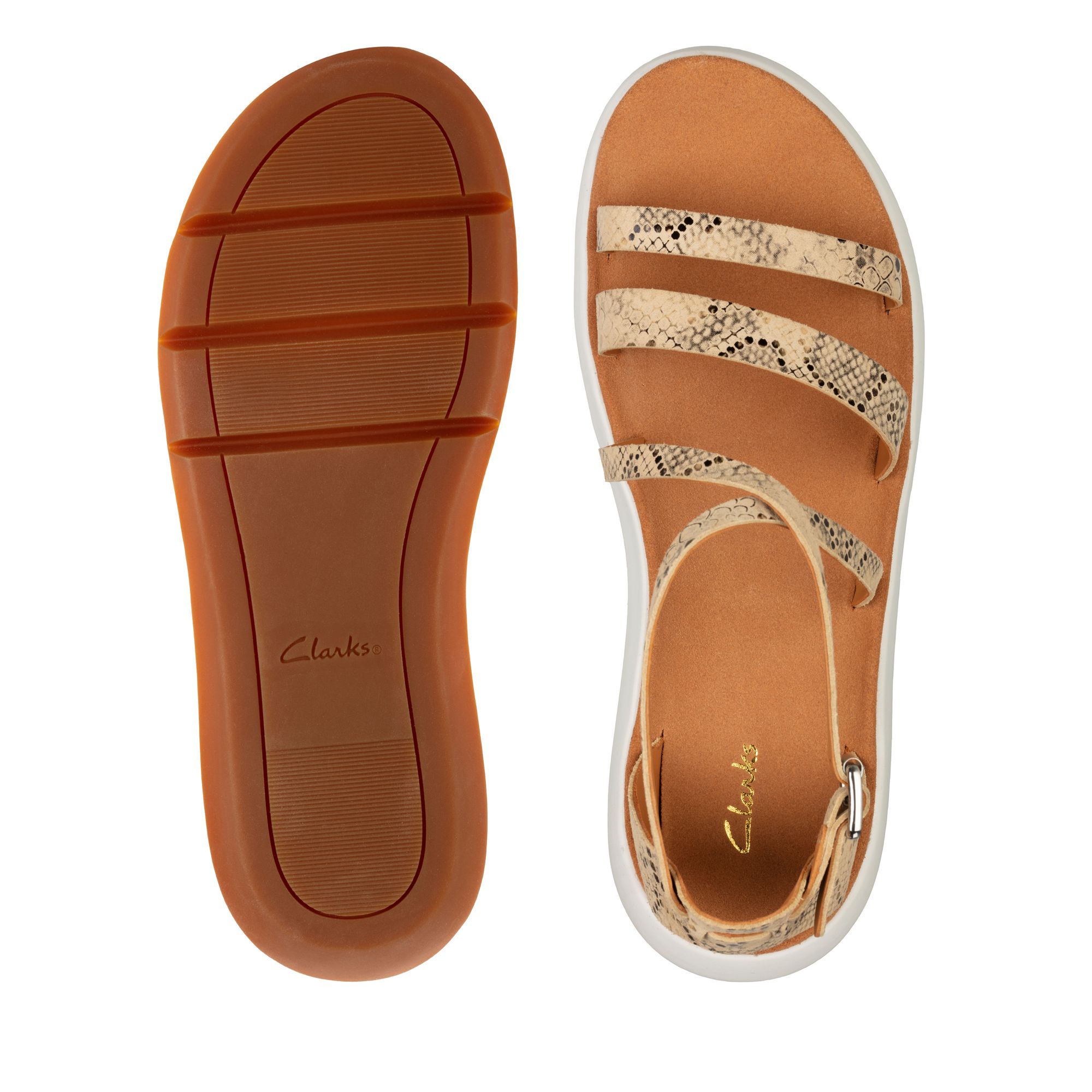 Women Sandals Jemsa Strap Taupe Snake