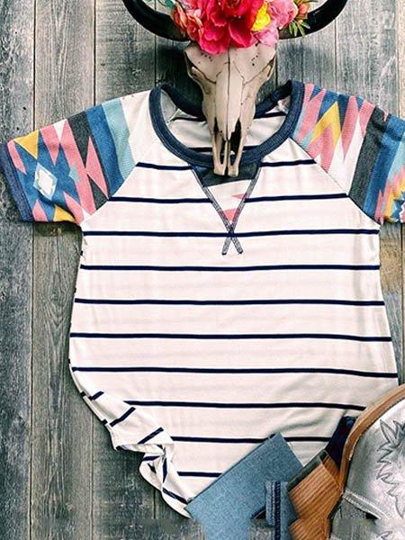 White Short Sleeve Shift Shirts & Tops