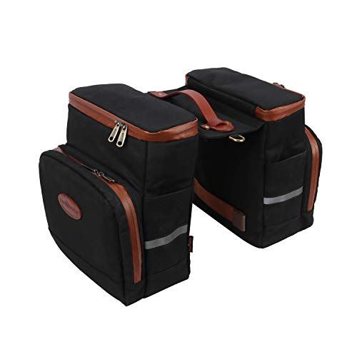 Pannier Bicycle Rear Rack Back Seat Tail Insulated Trunk Cooler Double Bag
