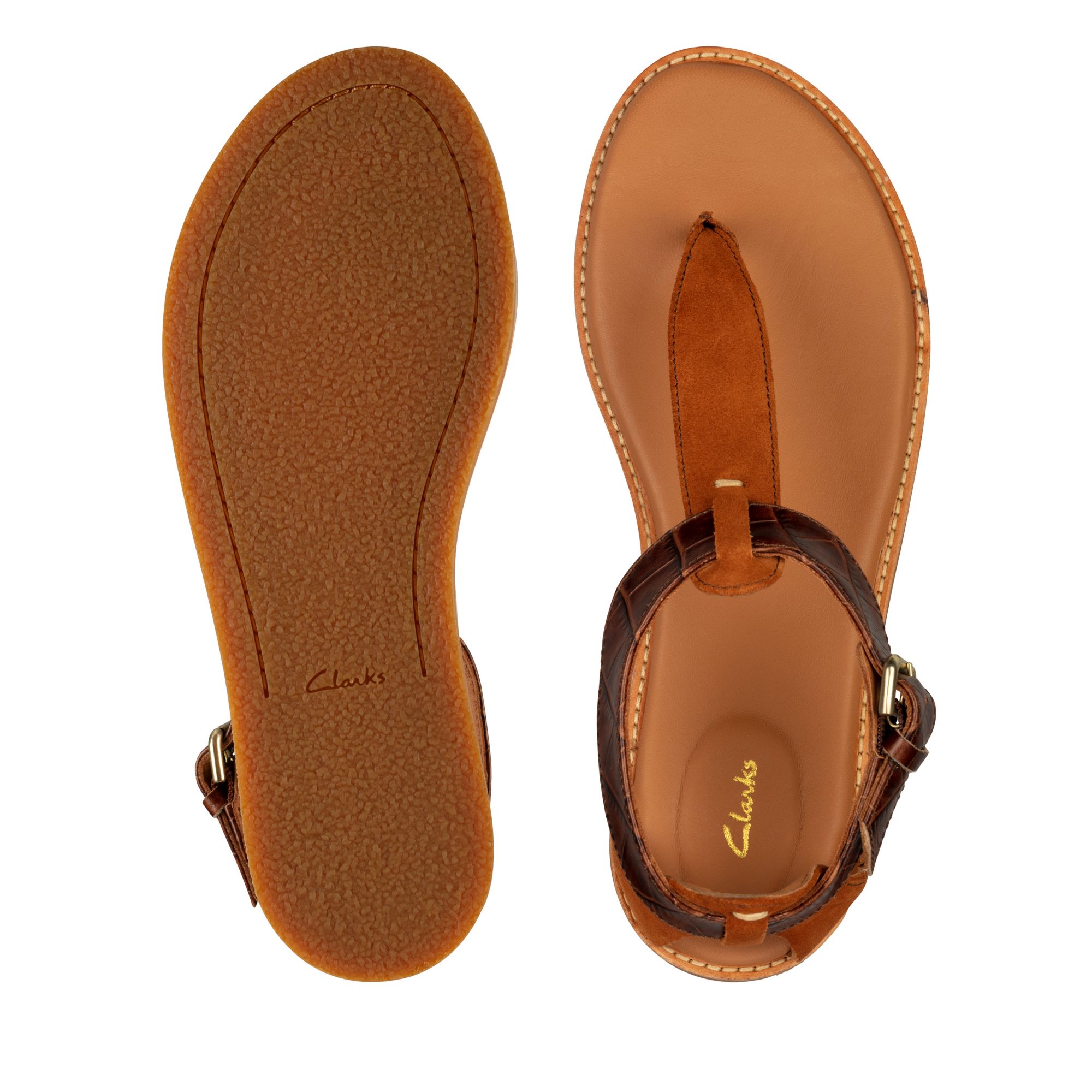 Women Sandals Karsea Post Tan Leather