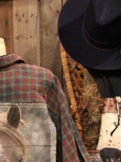 Long Sleeve Cotton-Blend Vintage Printed Shirts & Tops