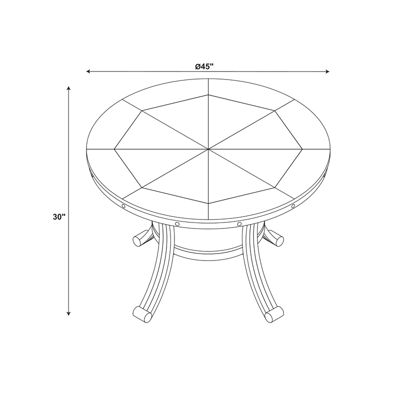 Powell Franklin Dining Table