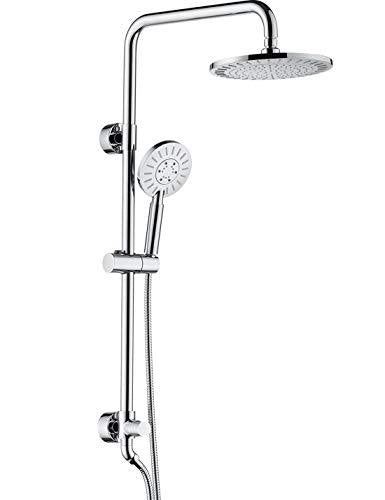 handheld shower head with height adjustable holder , solid brass rail 60 inch long