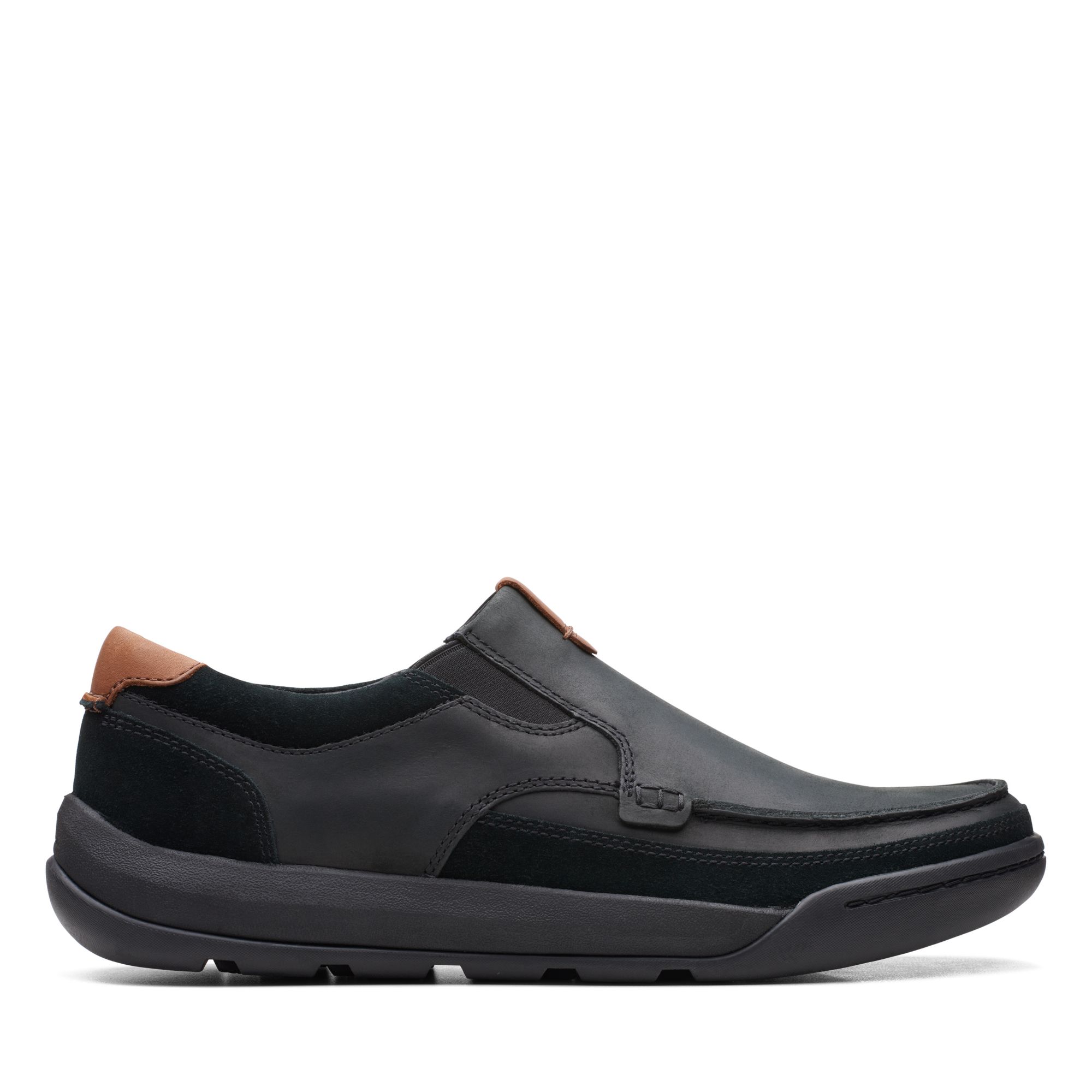 Men  Ashcombe Slip Black Leather