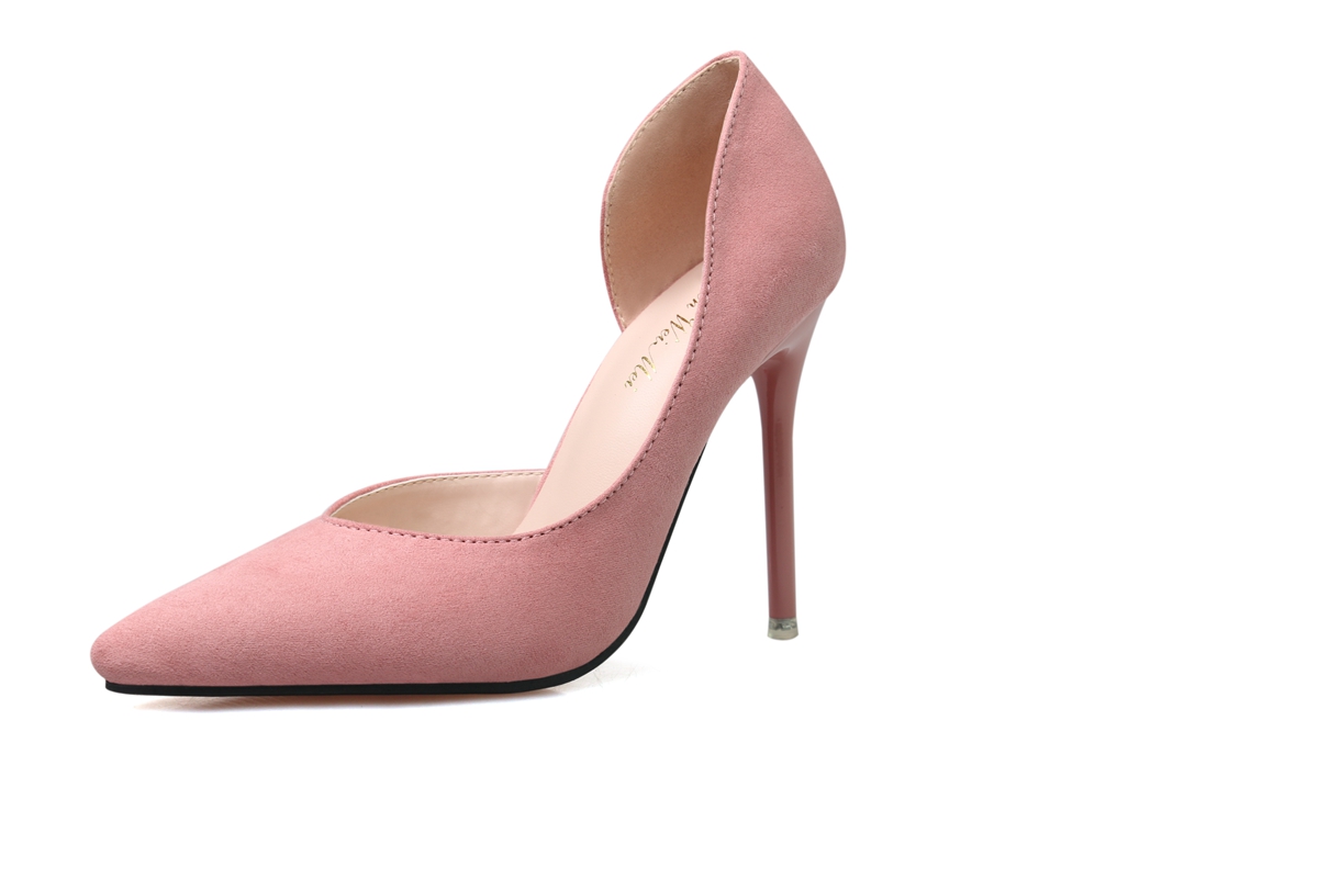 11CM Fine-heeled Stylish Simplicity Slim Shallow Tip Sidecut