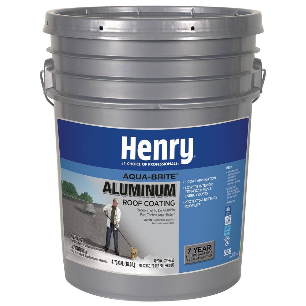 Henry HE558178 Aluminum Roof Coating, 5 Gallon