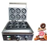 Electric Donut Maker, 6 Holes Commercial Doughnut Making Machine Non-stick