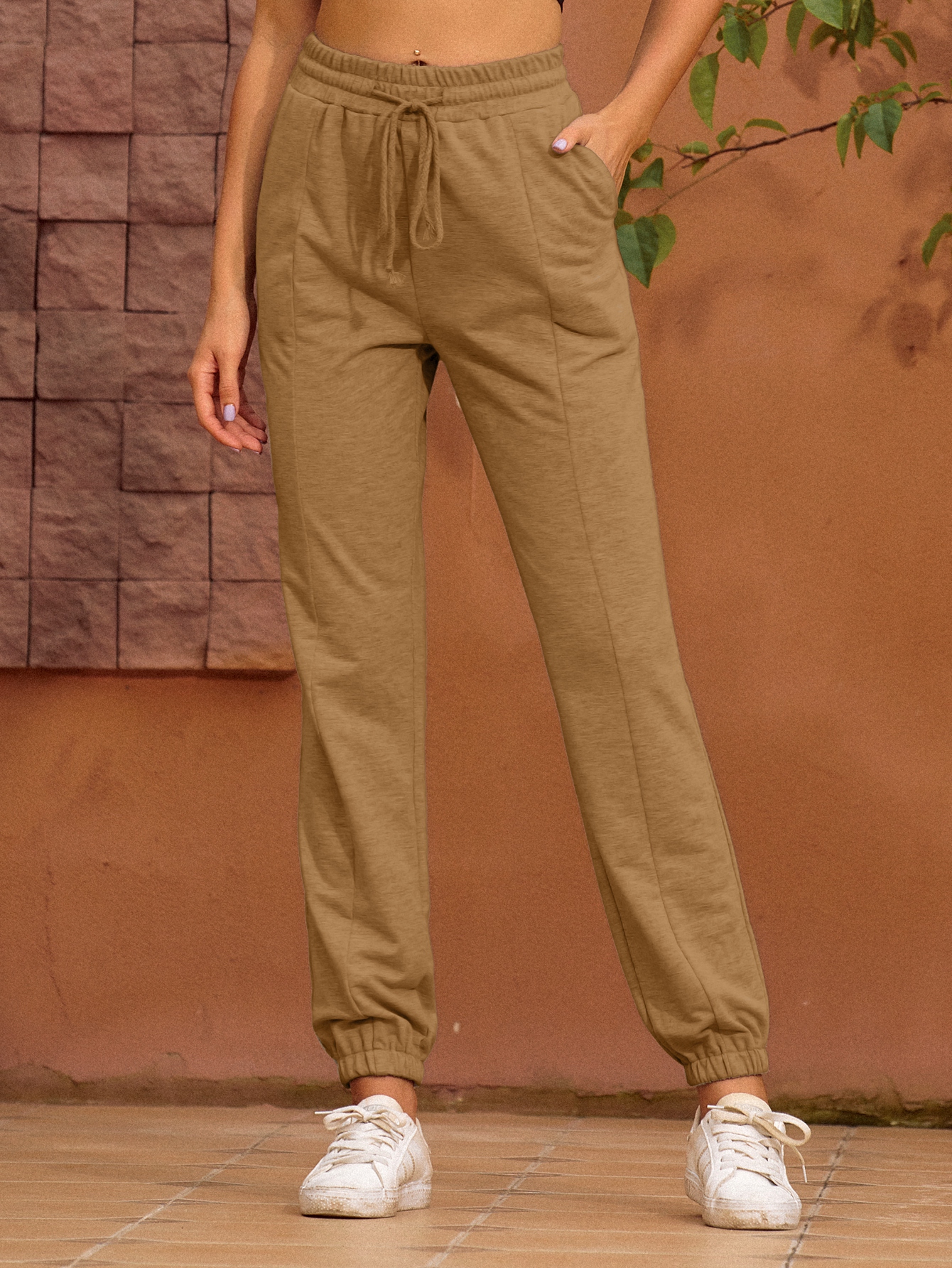 Summer Drawstrings Regular Pants