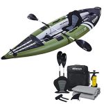 Elkton Outdoors Steelhead Inflatable Fishing Kayak �C One-Person Angler Blow Up Kayak